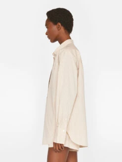 The Oversized Shirt -- Sand Multi 15 The Oversized Shirt -- Sand Multi -Elegant Wear Store LWSH2793 SAND MULTI FRSU23EC WOMENS DAY 04 1426HR