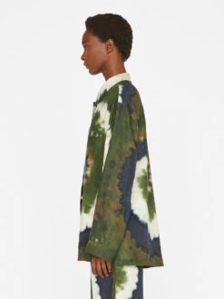 Oversized Tie Dye Shirt -- Fatigue Multi -Elegant Wear Store LWSH2808 FATIGUE MULTI FRSU23EC WOMENS DAY 04 1744HR