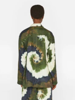 Oversized Tie Dye Shirt -- Fatigue Multi -Elegant Wear Store LWSH2808 FATIGUE MULTI FRSU23EC WOMENS DAY 04 1756HR