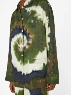 Oversized Tie Dye Shirt -- Fatigue Multi -Elegant Wear Store LWSH2808 FATIGUE MULTI FRSU23EC WOMENS DAY 04 1765HR