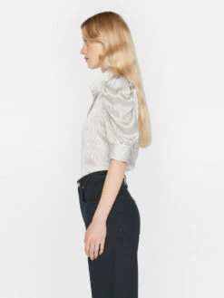 Gillian Top -- Bone Multi -Elegant Wear Store LWSH2843 BONE MULTI 0409