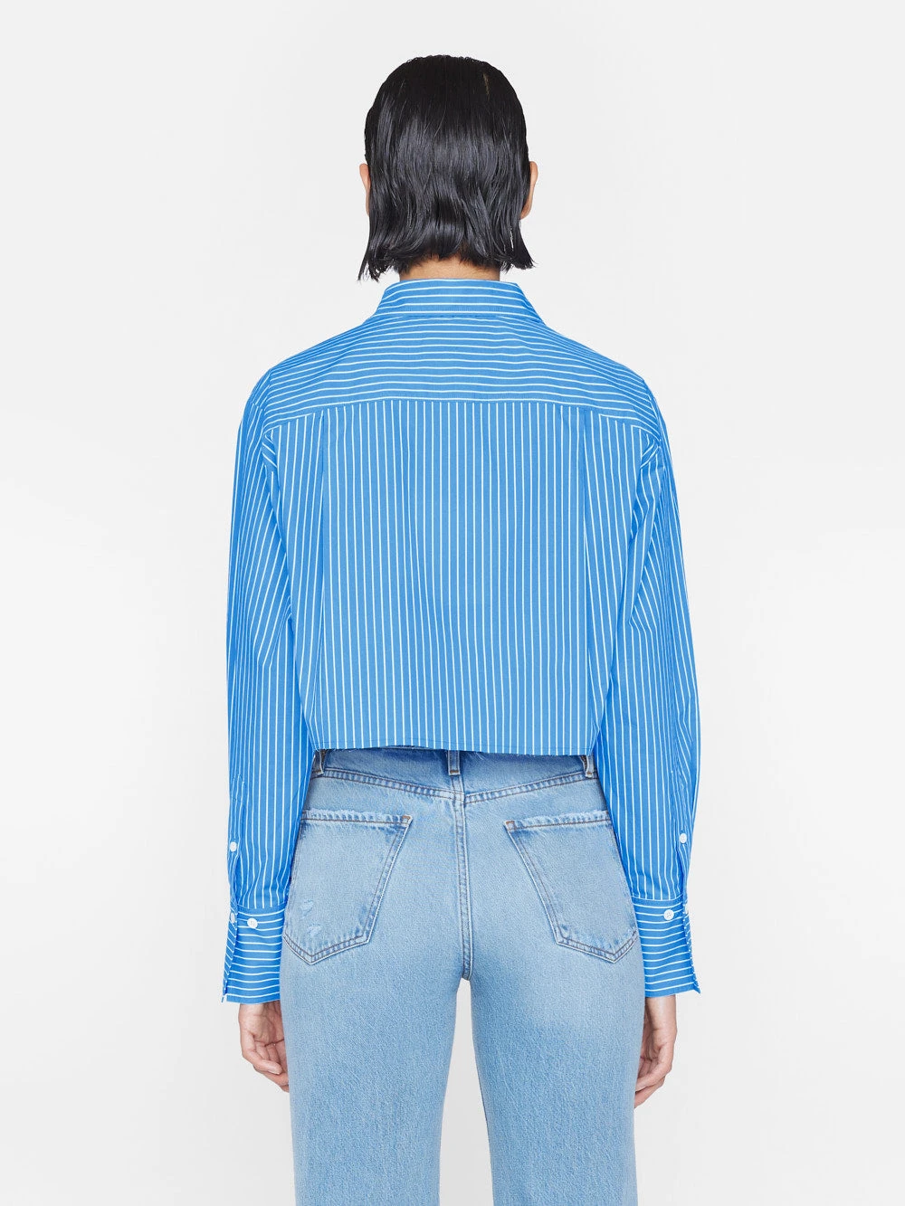 The Cropped Oversized Shirt -- Cornflower Multi 8 The Cropped Oversized Shirt -- Cornflower Multi - Image 6