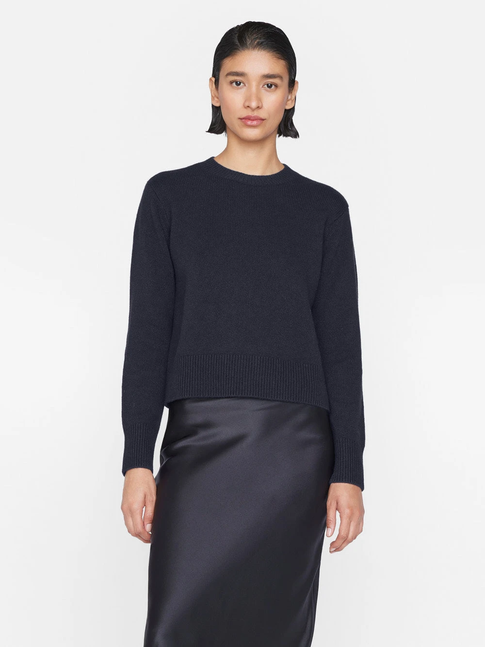 Cashmere Clean Crew -- Navy 4 Cashmere Clean Crew -- Navy - Image 2