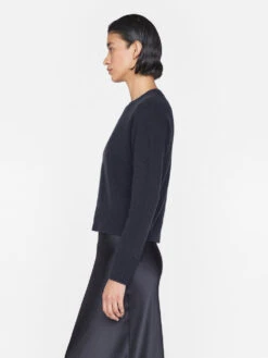 Cashmere Clean Crew -- Navy 13 Cashmere Clean Crew -- Navy -Elegant Wear Store LWSW1180 NAVY 0955