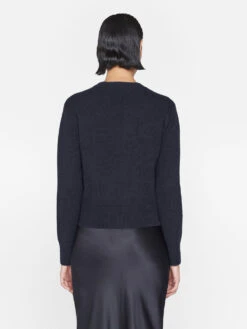 Cashmere Clean Crew -- Navy 14 Cashmere Clean Crew -- Navy -Elegant Wear Store LWSW1180 NAVY 0959