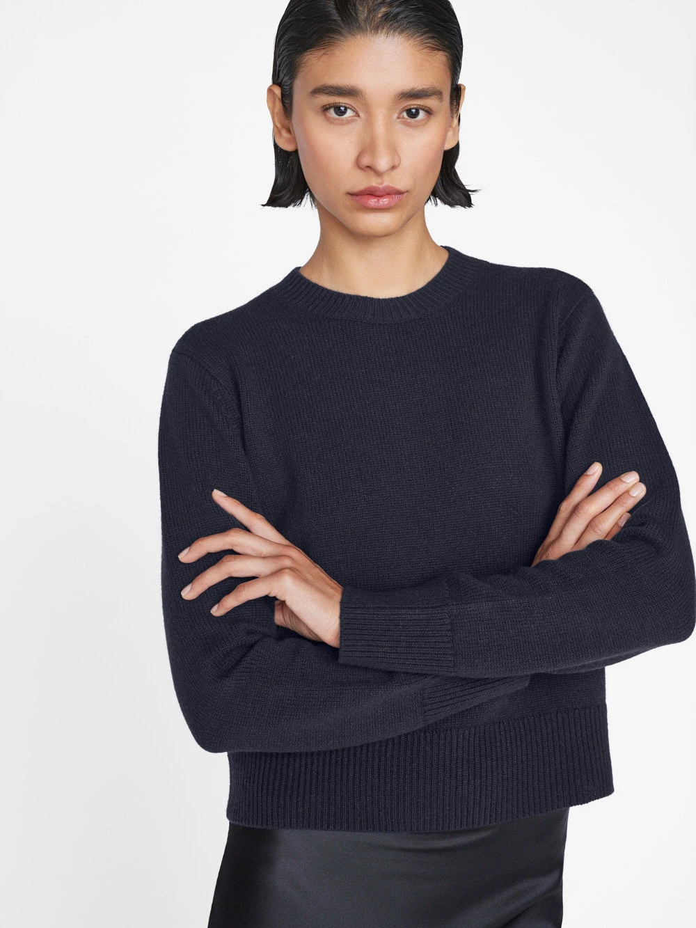 Cashmere Clean Crew -- Navy 3 Cashmere Clean Crew -- Navy