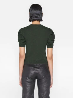 Ruched Sleeve Cashmere Sweater -- Surplus -Elegant Wear Store LWSW1595 SURPLUS 0141