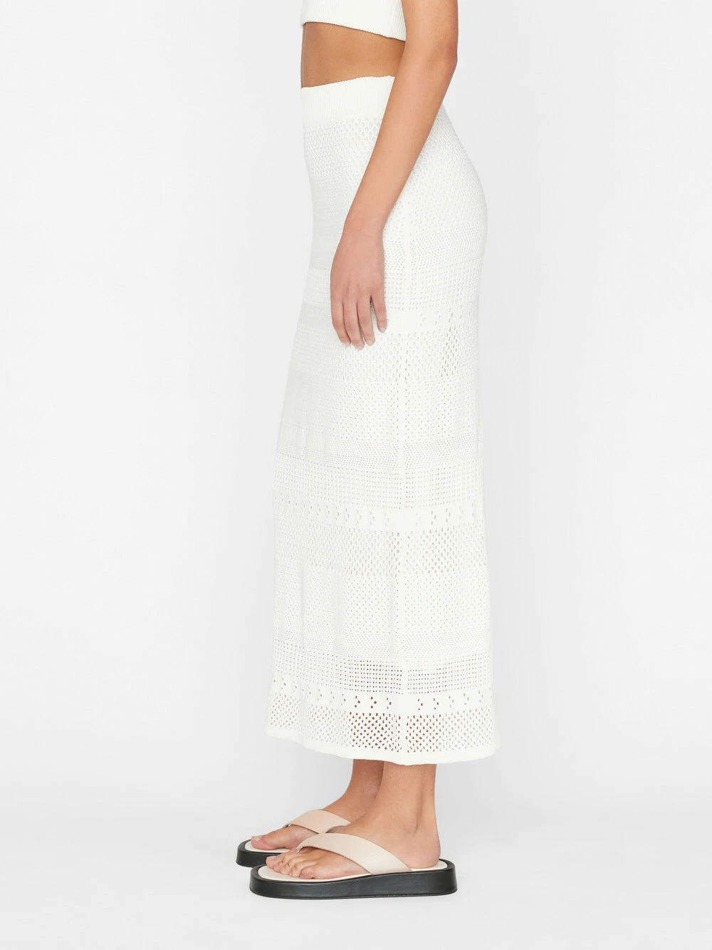 Crochet Pencil Skirt -- Off White 7 Crochet Pencil Skirt -- Off White - Image 5