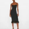 Crochet Feather Dress -- Noir -Elegant Wear Store LWSW1751 NOIR FRSU23EC WOMENS DAY 04 0927HR 8549290e bf68 4922 9aad 25e3387f561d