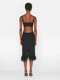 Crochet Feather Dress -- Noir -Elegant Wear Store LWSW1751 NOIR FRSU23EC WOMENS DAY 04 0949HR 85bdc0b2 e5d5 4267 a59d 5f90834e2c46