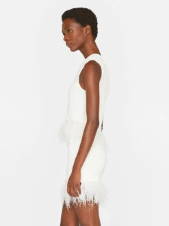 Crochet Feather Top -- Off White -Elegant Wear Store LWSW1753 OFF WHITE FRSU23EC WOMENS DAY 04 1045HR ac930f8d 35b4 483c 94f1 5a8b3fb7f47a