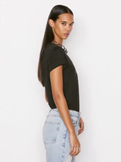 Easy True Tee -- Noir -Elegant Wear Store LWTS1068 NOIR FRSU22EC WOMENS DAY 05 0024HR