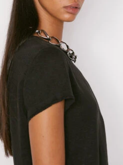 Easy True Tee -- Noir -Elegant Wear Store LWTS1068 NOIR FRSU22EC WOMENS DAY 05 0032HR