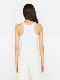 Modal Rib Cami -- Blanc -Elegant Wear Store LWTS1984 BLANC FRSU23EC II WOMENS DAY 02 0087HR