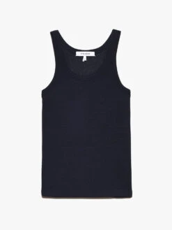 Modal Rib Cami -- Navy -Elegant Wear Store LWTS1984 NAVY