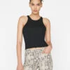 Modal Rib Cami -- Noir -Elegant Wear Store LWTS1984 NOIR FRSP23EC II WOMENS DAY 02 0009HR 1