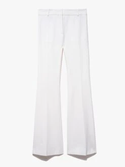 Le High Flare Trouser -- Blanc -Elegant Wear Store LWWB0729 BLANC
