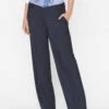 Le Mix Trouser -- Navy Multi 1 Le Mix Trouser -- Navy Multi -Elegant Wear Store LWWB0842 NAVYMULTI FRSP23EC II WOMENS DAY 02 0016HR