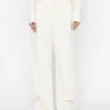 Relaxed Cotton Trouser -- Bone -Elegant Wear Store LWWB0844 BONE FRSP23EC II WOMENS DAY 03 0044HR