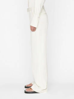 Relaxed Cotton Trouser -- Bone -Elegant Wear Store LWWB0844 BONE FRSP23EC II WOMENS DAY 03 0050HR