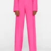 High Rise Wide Leg Trouser -- Flamingo -Elegant Wear Store LWWB0861 FLAMINGOFRSU23EC WOMENS DAY 04 1546HR