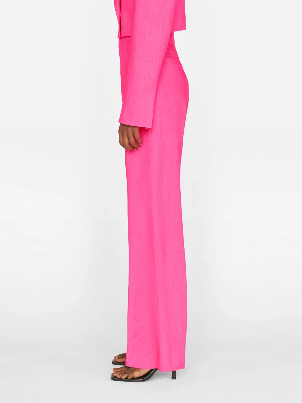 High Rise Wide Leg Trouser -- Flamingo 7 High Rise Wide Leg Trouser -- Flamingo - Image 5