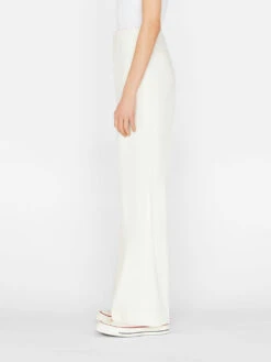 High Rise Wide Leg Trouser -- Off White -Elegant Wear Store LWWB0861 OFF WHITE FRSU23EC II WOMENS DAY 02 0073HR