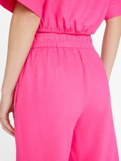 Drawstring Lounge Pant -- Flamingo -Elegant Wear Store LWWB0868 FLAMINGO FRSU23EC WOMENS DAY 03 0907HR