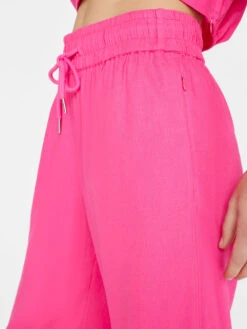 Drawstring Lounge Pant -- Flamingo -Elegant Wear Store LWWB0868 FLAMINGO FRSU23EC WOMENS DAY 03 0908HR