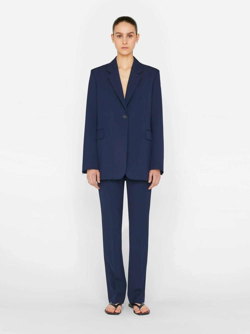 Le Mini Boot Trouser -- Navy 4 Le Mini Boot Trouser -- Navy - Image 2