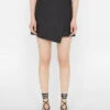 Wrap Mini Skirt -- Noir -Elegant Wear Store LWWB0875 NOIR FRSU23EC II WOMENS DAY 01 0096HR