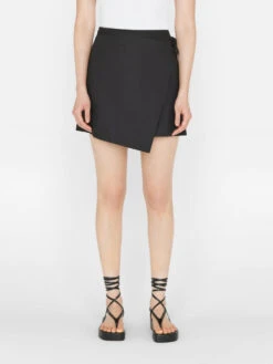 Wrap Mini Skirt -- Noir