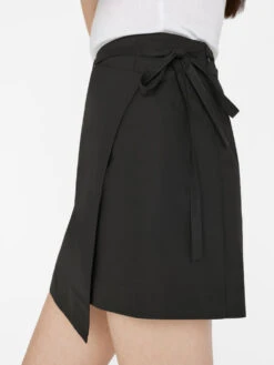 Wrap Mini Skirt -- Noir 9 Wrap Mini Skirt -- Noir -Elegant Wear Store LWWB0875 NOIR FRSU23EC II WOMENS DAY 01 0117HR