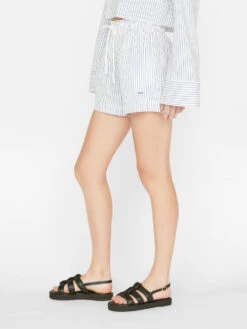 Drawstring Lounge Short -- Cobalt Multi -Elegant Wear Store LWWB0885 COBALT MULTI FRSU23EC WOMENS DAY 03 0431HR