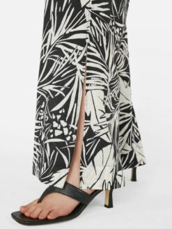 Drawstring Lounge Pant -- Noir Multi -Elegant Wear Store LWWB0890 NOIR MULTI FRSU23EC II WOMENS DAY 01 1162HR