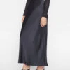 Column Maxi Skirt -- Noir -Elegant Wear Store LWWB0916 NOIR 0335