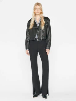 Le High Flare Split Trouser -- Noir