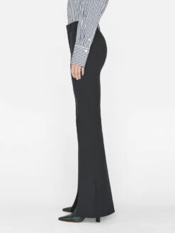 Le High Flare Split Trouser -- Noir -Elegant Wear Store LWWB0920 NOIR 0254
