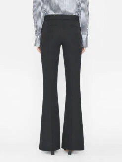 Le High Flare Split Trouser -- Noir -Elegant Wear Store LWWB0920 NOIR 0263