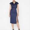 Sleeveless Twist Dress -- Navy -Elegant Wear Store LWWD0628 NAVY FRSP23EC II WOMENS DAY 02 0017HR