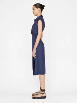 Sleeveless Twist Dress -- Navy -Elegant Wear Store LWWD0628 NAVY FRSP23EC II WOMENS DAY 02 0026HR