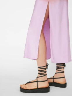 Bias Dip Dye Midi Dress -- Red Orange Multi -Elegant Wear Store LWWD0692 RED ORANGE MULTI FRSU23EC II WOMENS DAY 02 0550HR