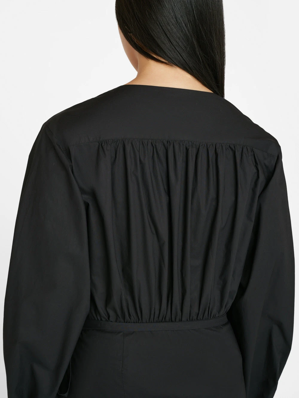 Wrap Mini Dress -- Noir 6 Wrap Mini Dress -- Noir - Image 4