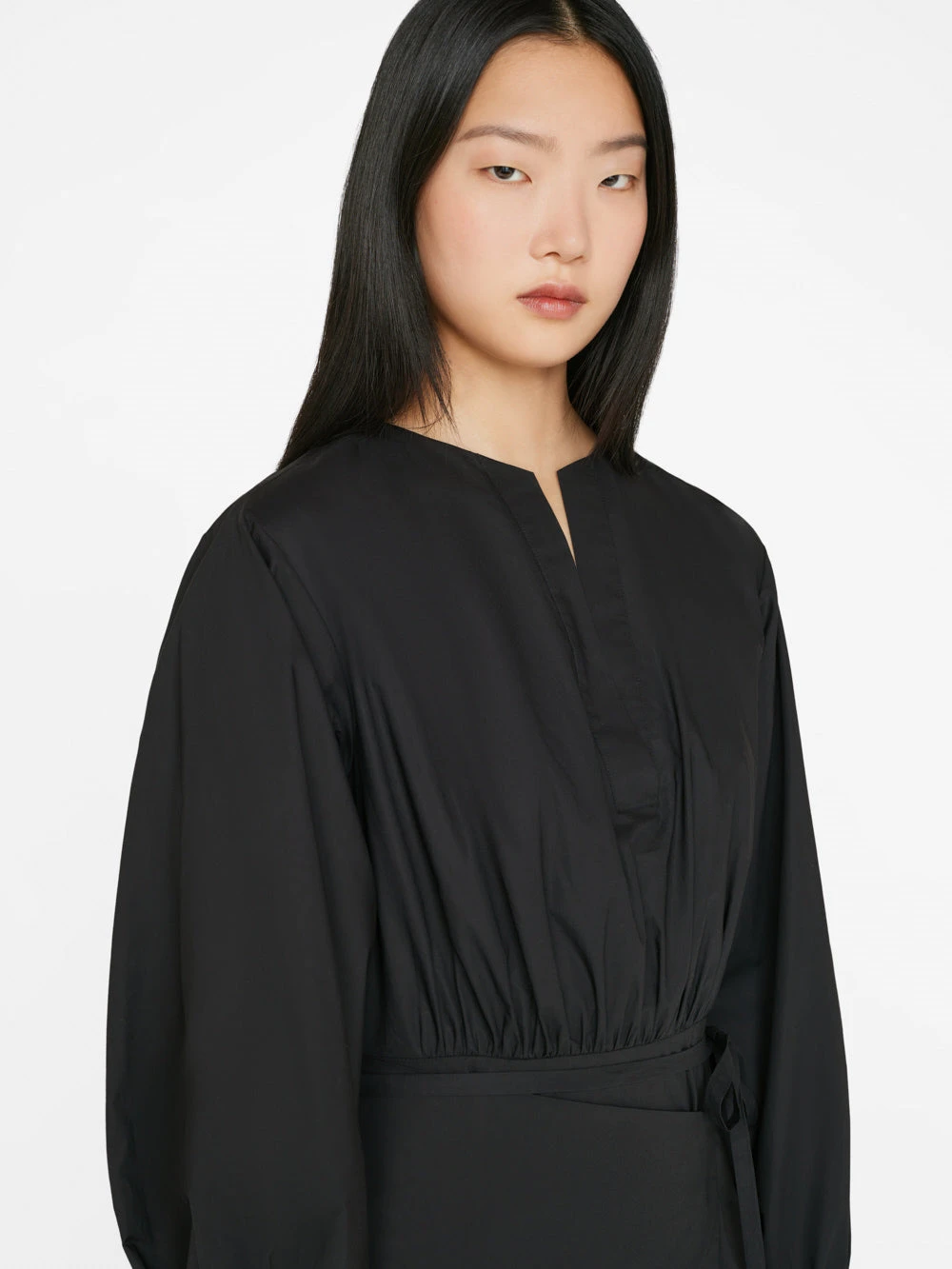 Wrap Mini Dress -- Noir 4 Wrap Mini Dress -- Noir - Image 2