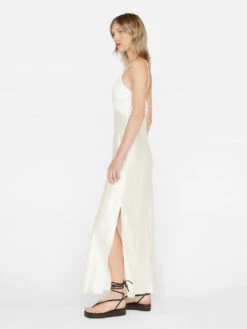 Pleated Cami Dress -- Bone -Elegant Wear Store LWWD0704 BONE FRSU23EC WOMENS DAY 03 0525HR