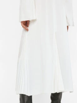 Tie Front Bell Sleeve Dress -- Off White -Elegant Wear Store LWWD0719 OFF WHITE FRSU23EC II WOMENS DAY 02 0184HR