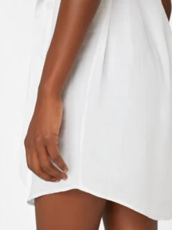 Gillian Mini Dress -- Blanc 14 Gillian Mini Dress -- Blanc -Elegant Wear Store LWWD0750 BLANC FRSU23EC WOMENS DAY 04 1111HR