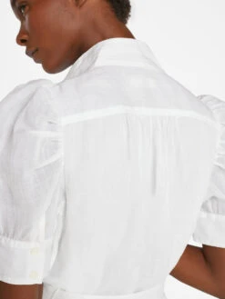 Gillian Mini Dress -- Blanc 19 Gillian Mini Dress -- Blanc -Elegant Wear Store LWWD0750 BLANC FRSU23EC WOMENS DAY 04 1143HR