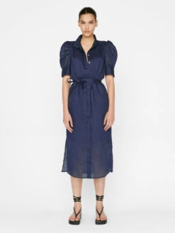 Gillian Midi Dress -- Navy
