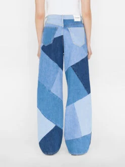 Patchwork Le High 'N' Tight Wide Leg -- Blue Compilation -Elegant Wear Store PHNTWL727 BLUE COMPILATION FRSU23EC II WOMENS DAY 01 0652HR